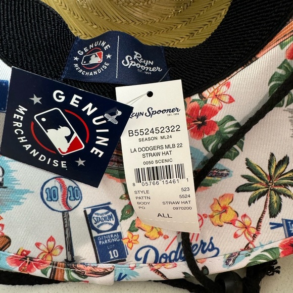 Reyn Spooner Dodgers Straw Hat - Picture 3 of 3